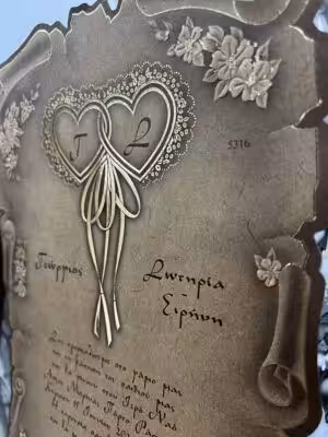 Alternative view of Προσκλητήρια γάμου 5316 / 245 (20,5χ31,5)