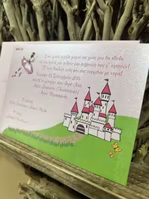 Alternative view of Προσκλητήρια Βάπτισης ΒΜΠ24 (18χ12)