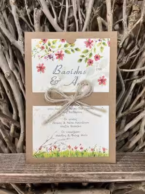 Alternative view of Προσκλητήρια γάμου 2766 / 204 (14X20)