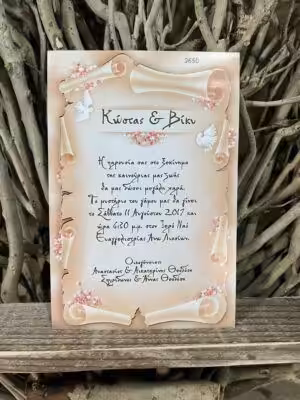 Alternative view of Προσκλητήρια γάμου 2650 / 124 (11,5x17)