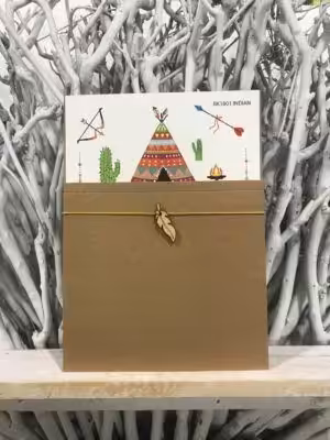 Προσκλητήρια βάπτισης ΒΚ1801 Indian (14,5Χ20)