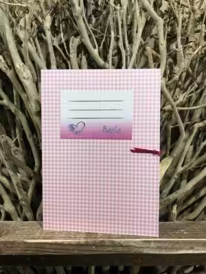 Προσκλητήρια βάπτισης Τετράδιο καρό Κ (24,5χ17)