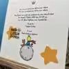 IMG 6548 Προσκλητήρια βάπτισης ΒΚ51 LITTLE PRINCE (17,5Χ17,5)